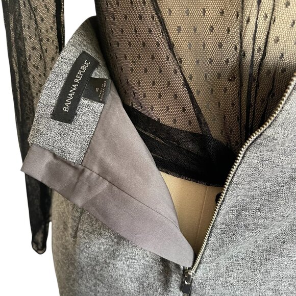 Banana Republic Gray High Waist Pencil Skirt - 4 - Picture 7 of 7